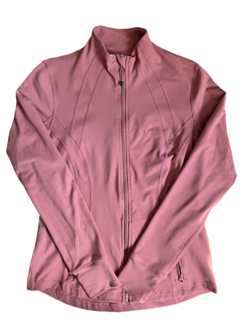 90 Degree By Reflex Dusty Rose Full-Zip Utility Jacket